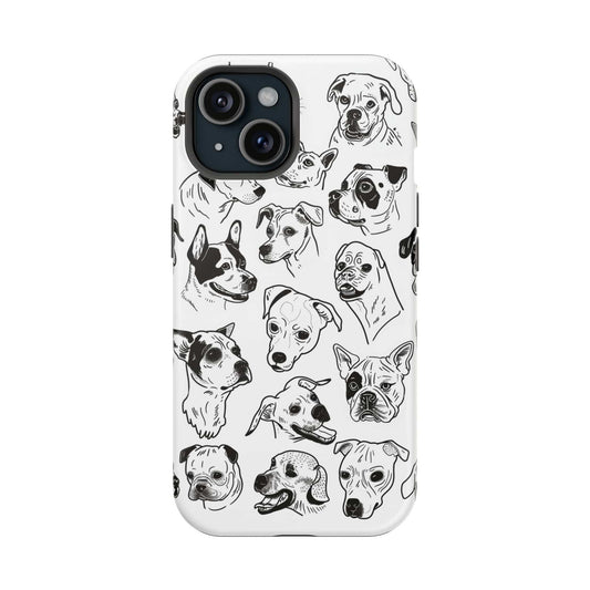 Phone Case iPhone 15 Dog Faces