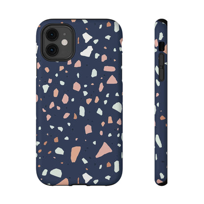 Phone Case iPhone 11 Dusk Pebble Terrazzo