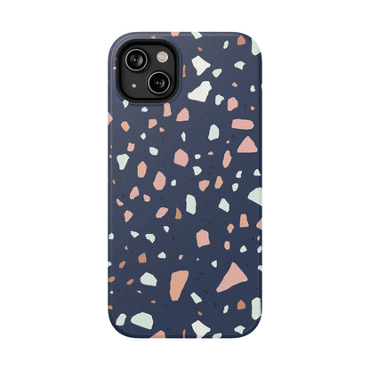 Phone Case iPhone 14 Plus Dusk Pebble Terrazzo