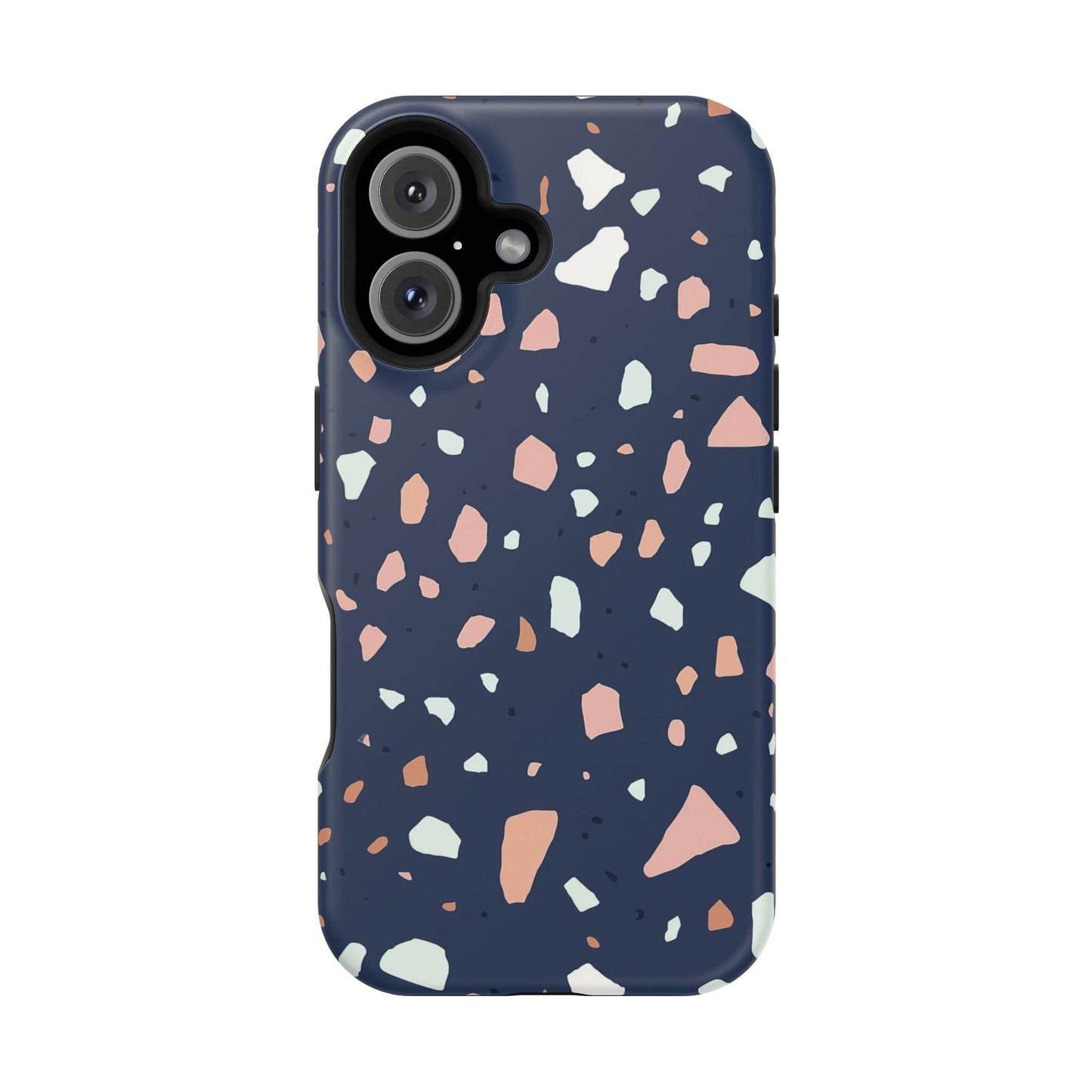 Phone Case iPhone 16 Dusk Pebble Terrazzo