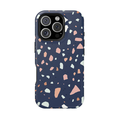 Phone Case iPhone 16 Pro Dusk Pebble Terrazzo