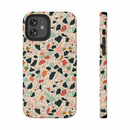 Phone Case iPhone 12 Earthy Pop Terrazzo