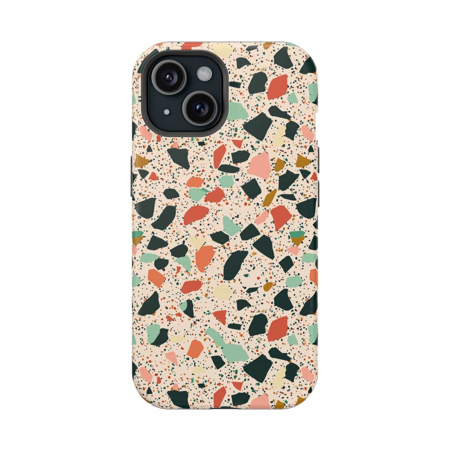 Phone Case iPhone 15 Earthy Pop Terrazzo