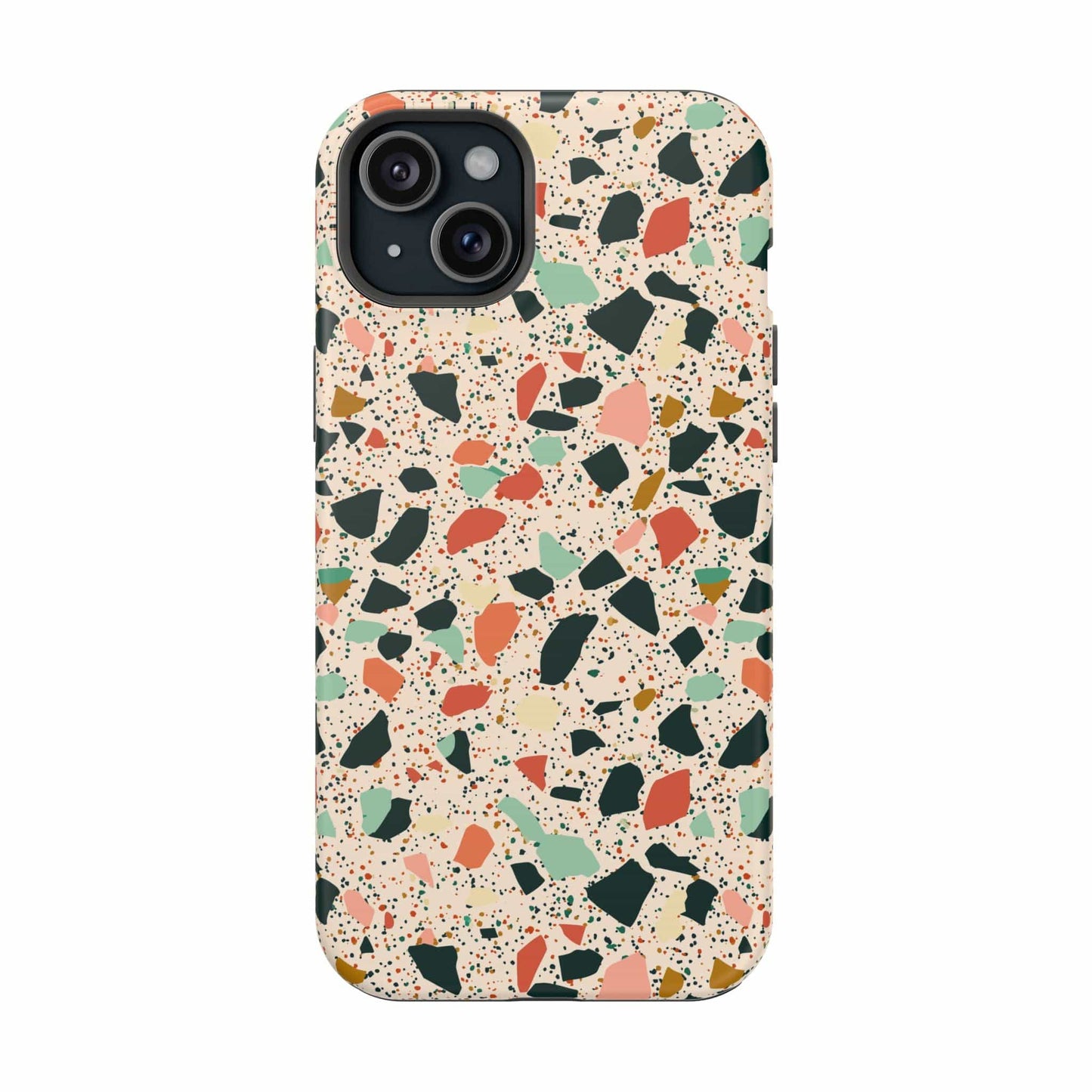 Phone Case iPhone 15 Plus Earthy Pop Terrazzo