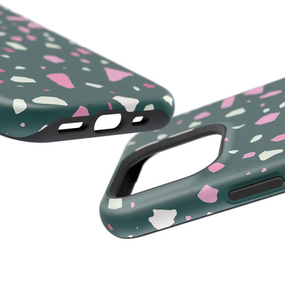 Phone Case Emerald Blush Terrazzo