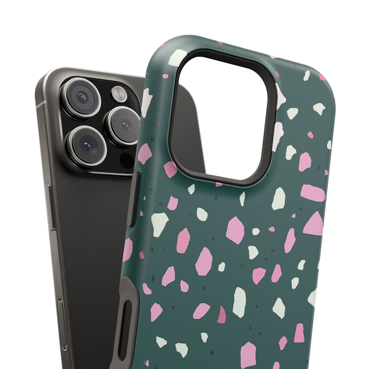 Phone Case Emerald Blush Terrazzo