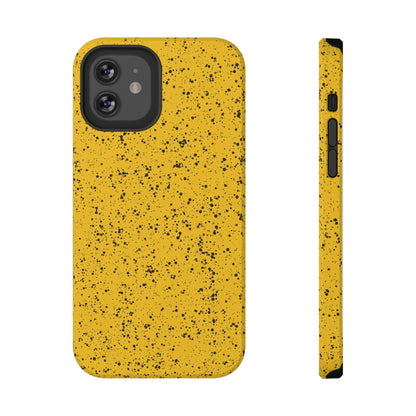 Phone Case iPhone 12 GoldenRod Speckle Spatter