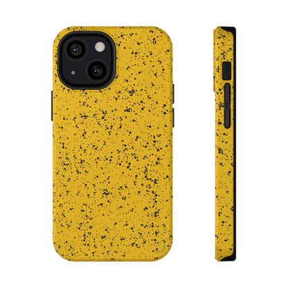 Phone Case iPhone 13 Mini GoldenRod Speckle Spatter