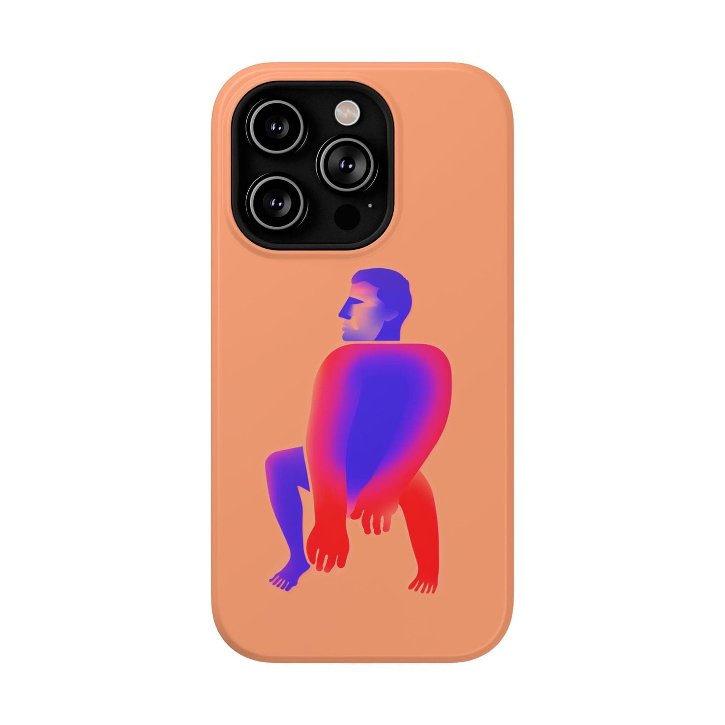 Phone Case iPhone 14 Pro Gradient Figure