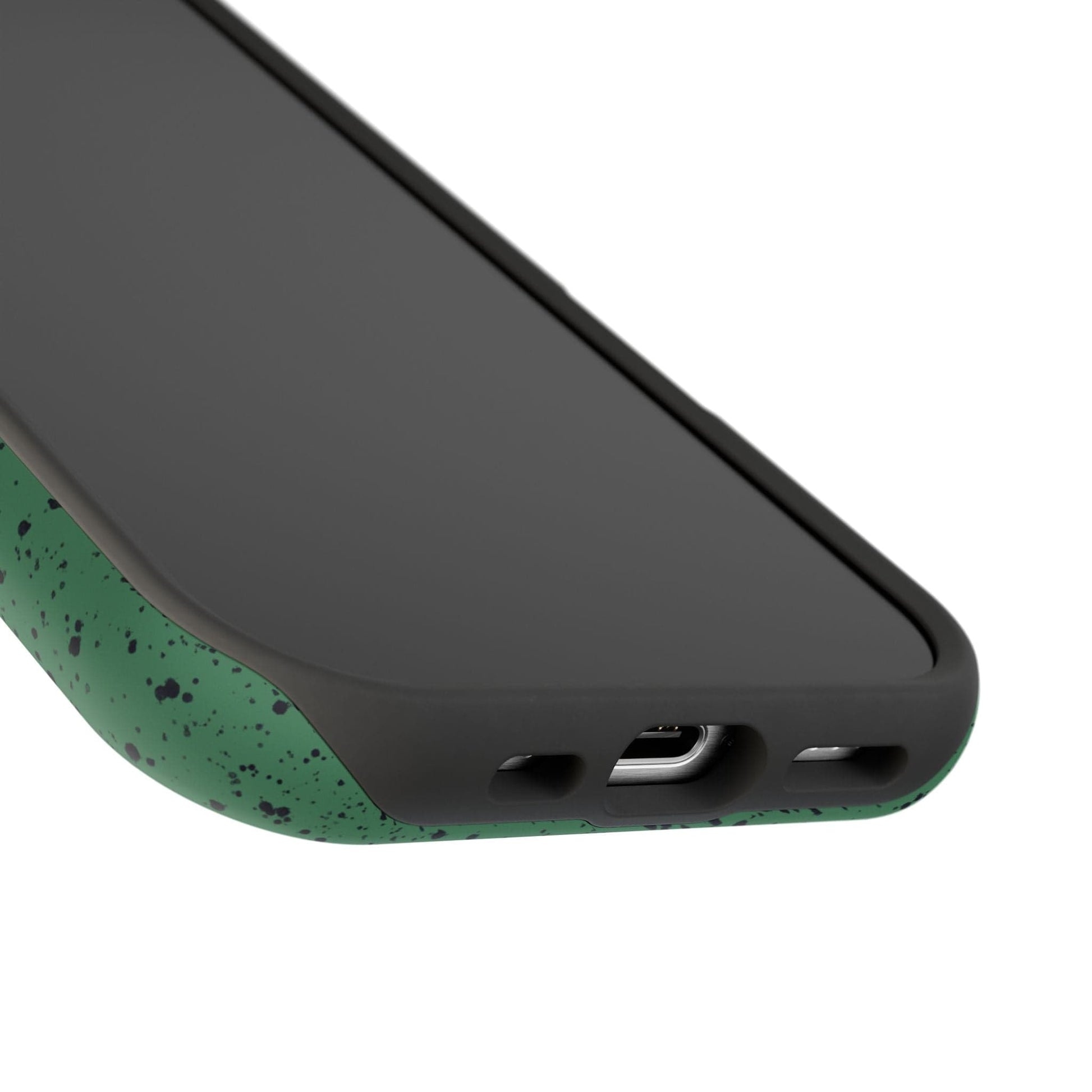 Phone Case Green Speckle Spatter