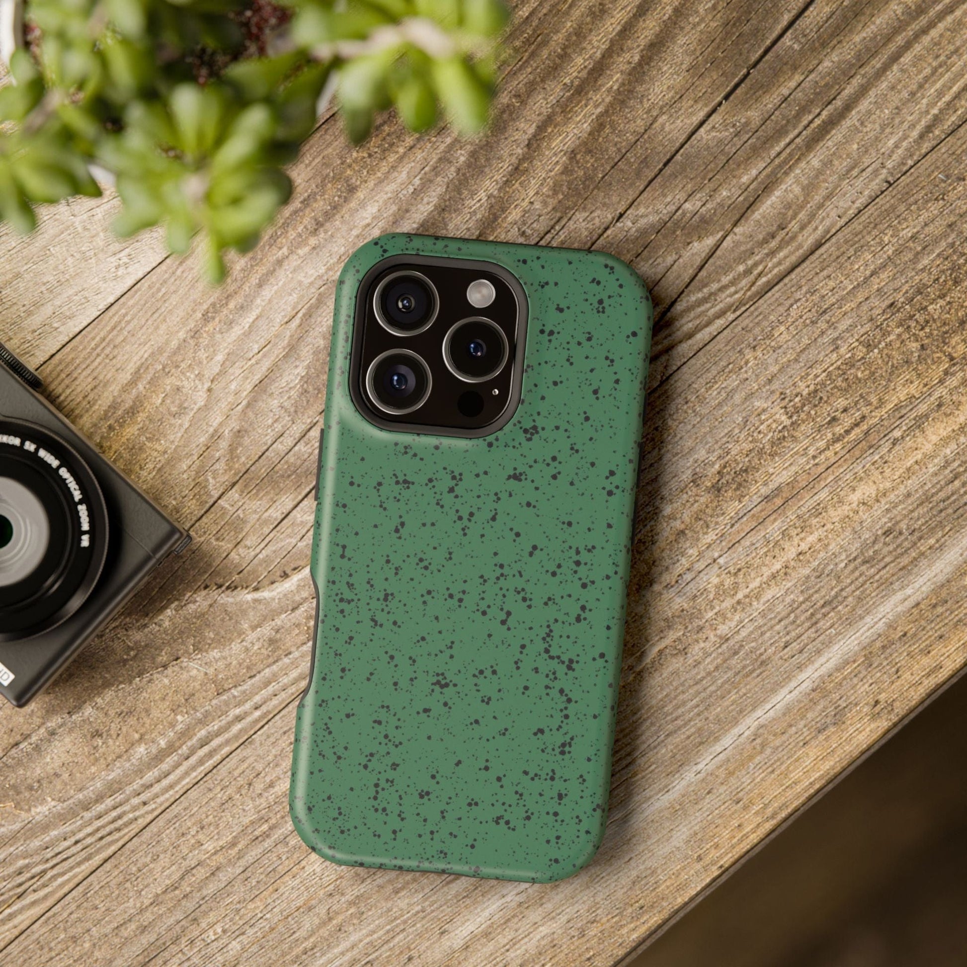 Phone Case Green Speckle Spatter