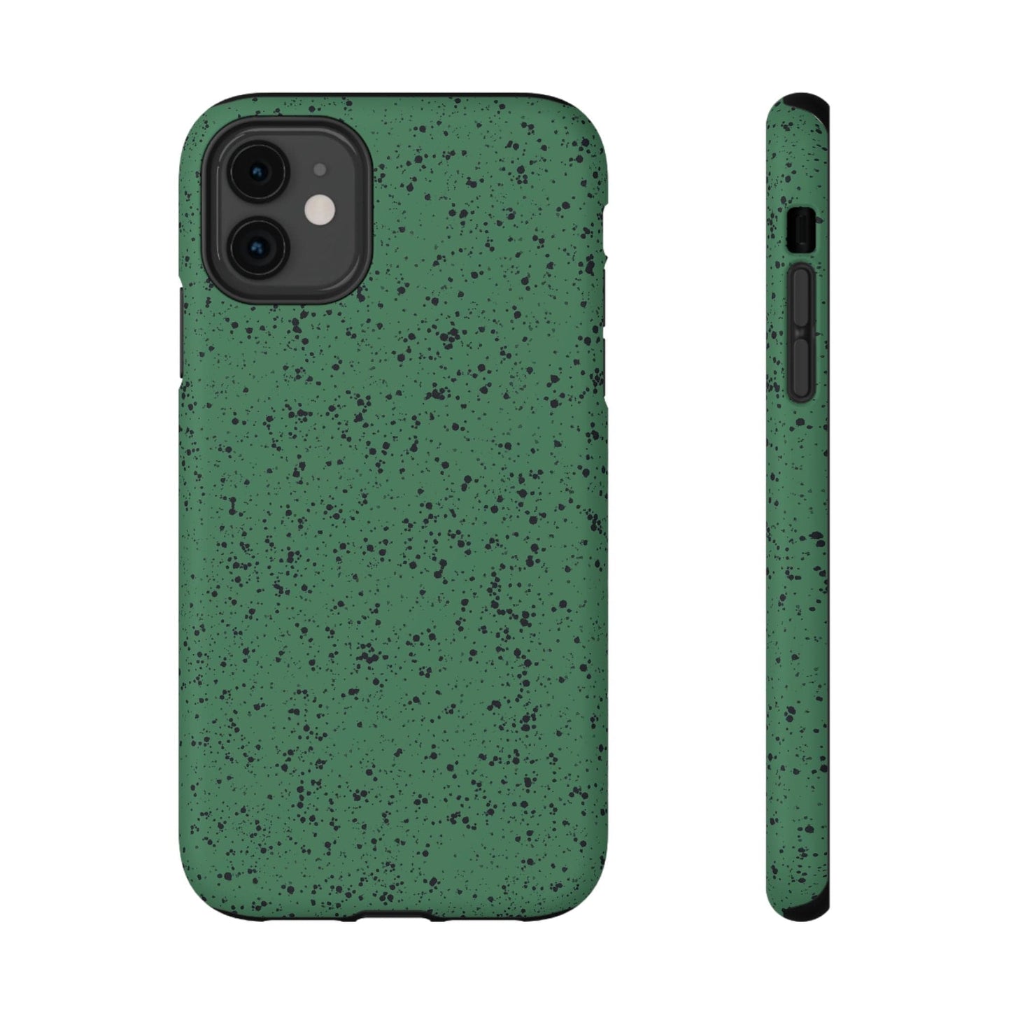 Phone Case iPhone 11 Green Speckle Spatter