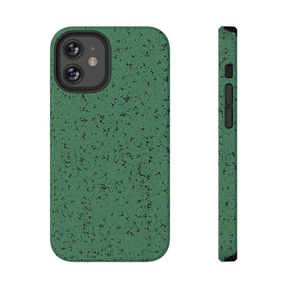 Phone Case iPhone 12 Pro Green Speckle Spatter