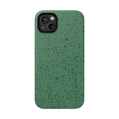 Phone Case iPhone 14 Plus Green Speckle Spatter