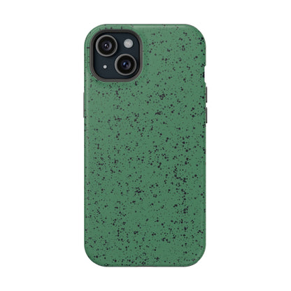 Phone Case iPhone 15 Plus Green Speckle Spatter