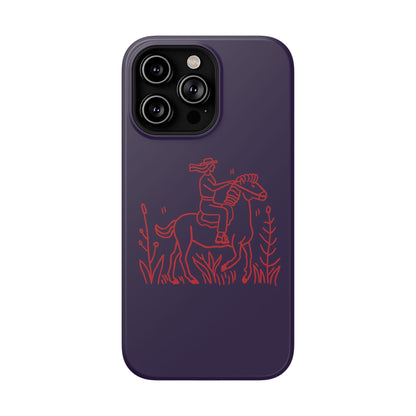 Phone Case iPhone 14 Pro Max Horseback Heroine