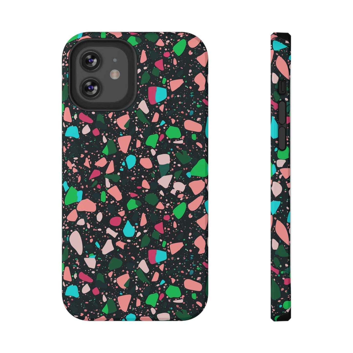 Phone Case iPhone 12 Mini Midnight Terrazzo