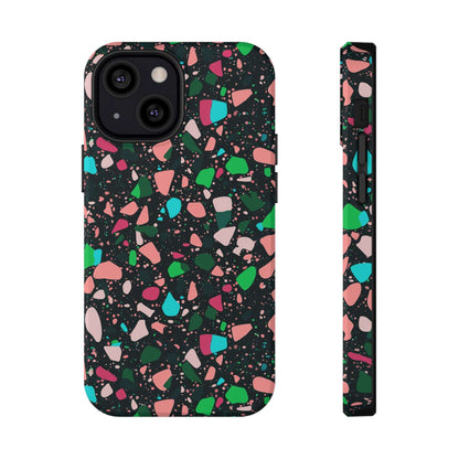 Phone Case iPhone 13 Mini Midnight Terrazzo