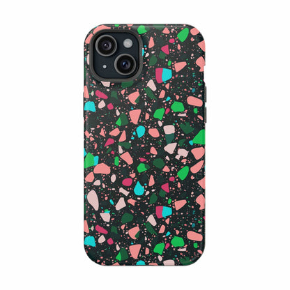 Phone Case iPhone 15 Plus Midnight Terrazzo