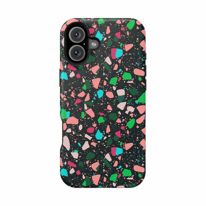 Phone Case iPhone 16 Plus Midnight Terrazzo