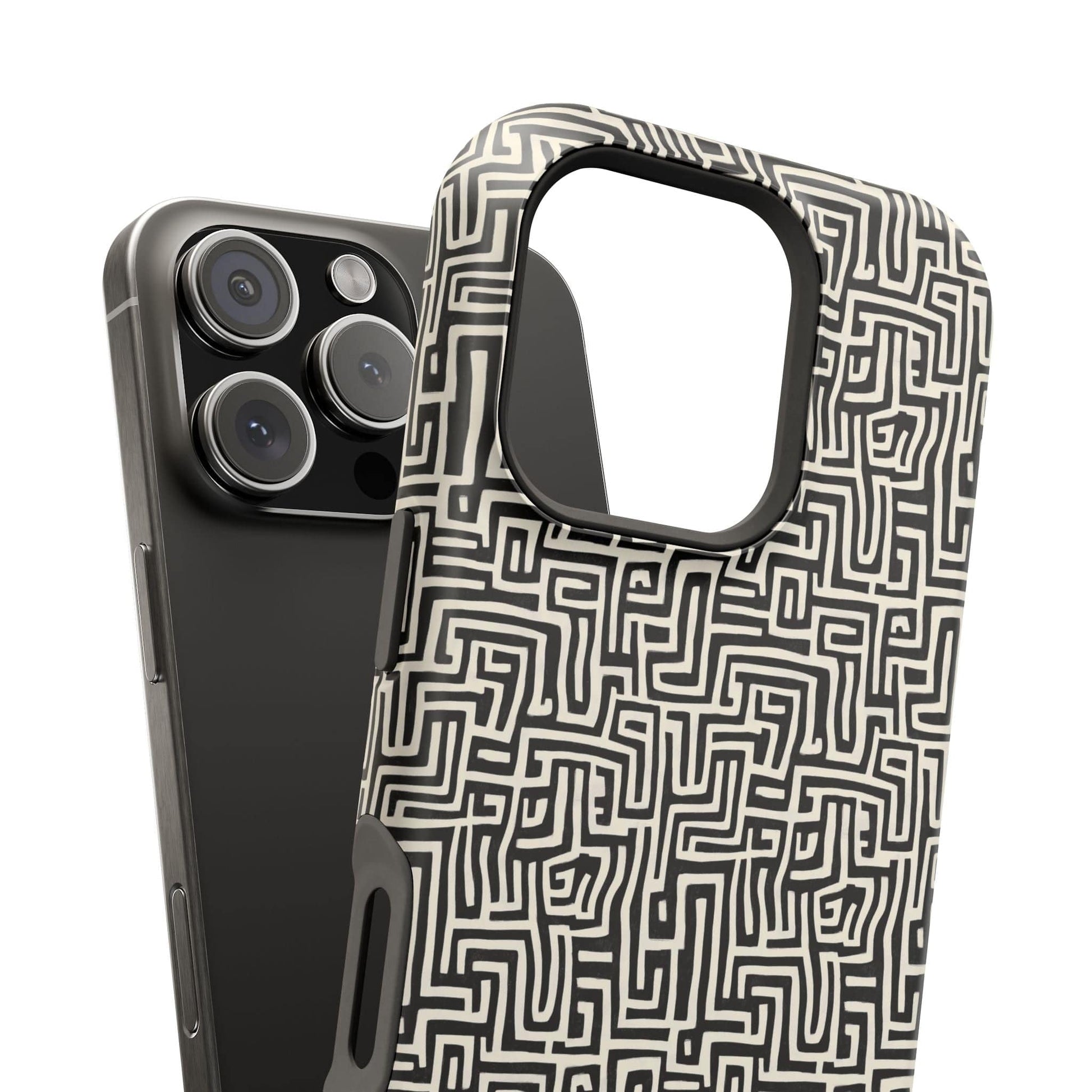 Phone Case Monochrome Labyrinth