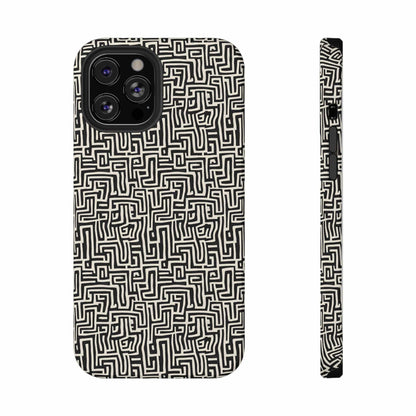 Phone Case iPhone 12 Pro Max Monochrome Labyrinth