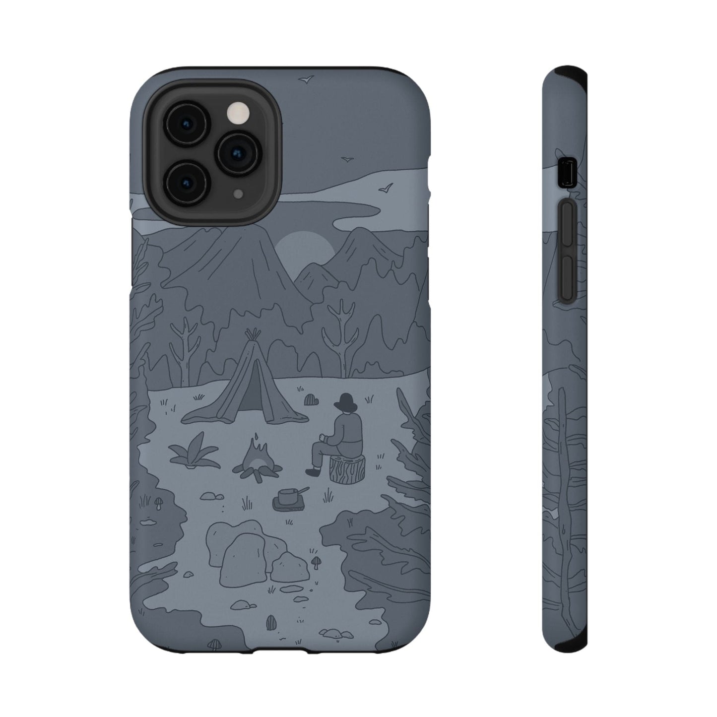 Phone Case iPhone 11 Pro Mountain Campfire