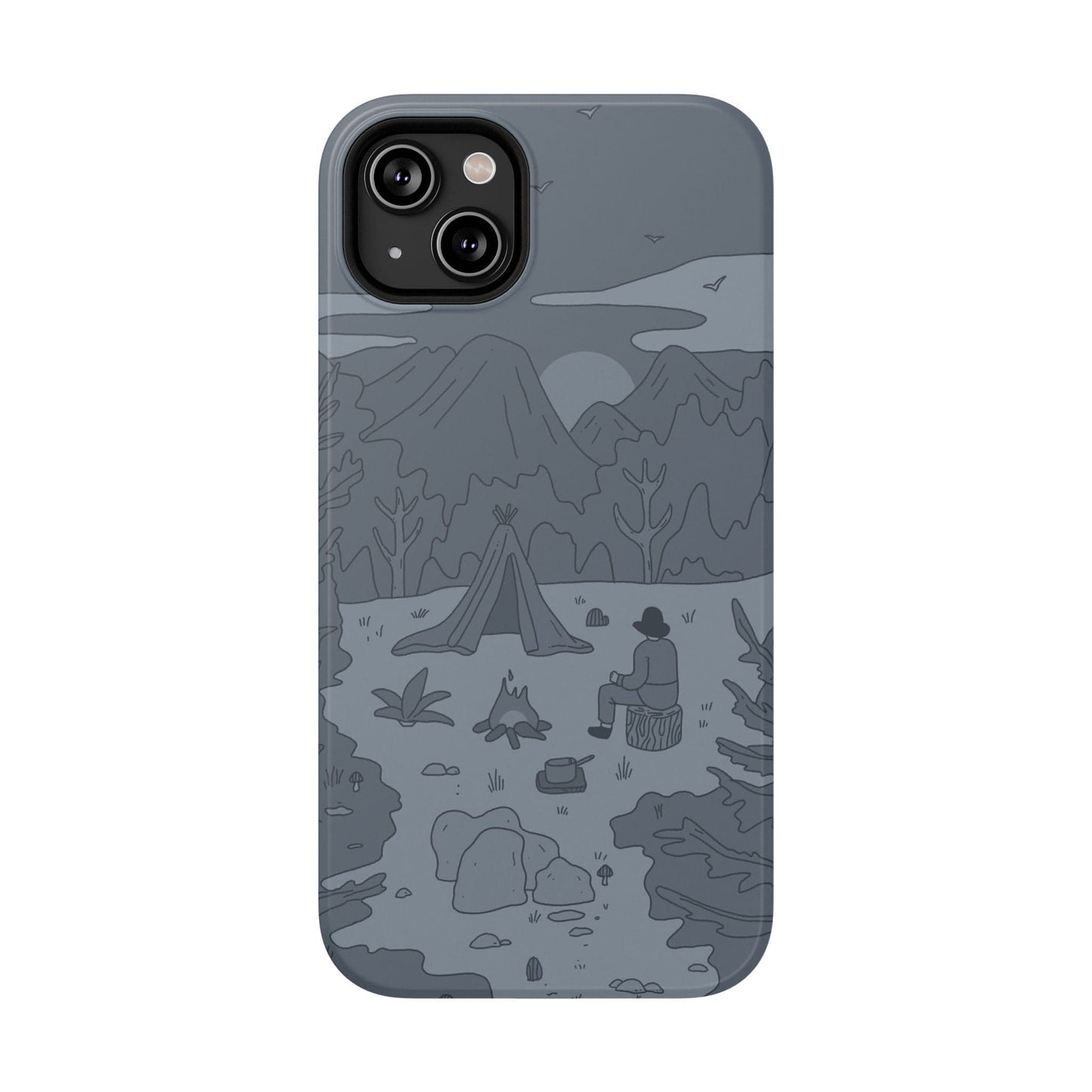 Phone Case iPhone 14 Plus Mountain Campfire