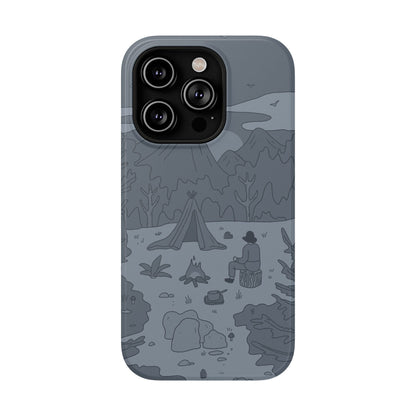 Phone Case iPhone 14 Pro Mountain Campfire