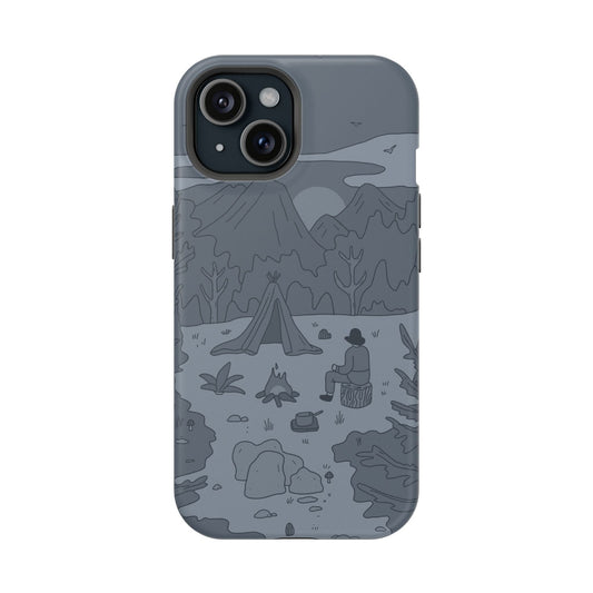 Phone Case iPhone 15 Mountain Campfire