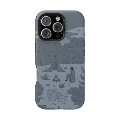 Phone Case iPhone 16 Pro Mountain Campfire