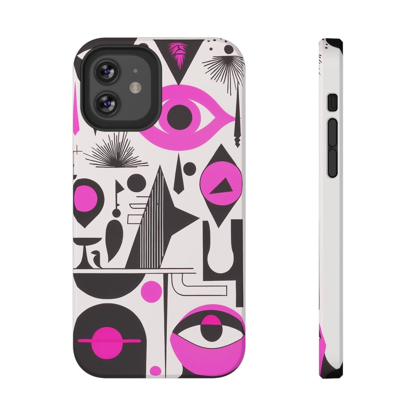 Phone Case iPhone 12 Pink Mystic Marks