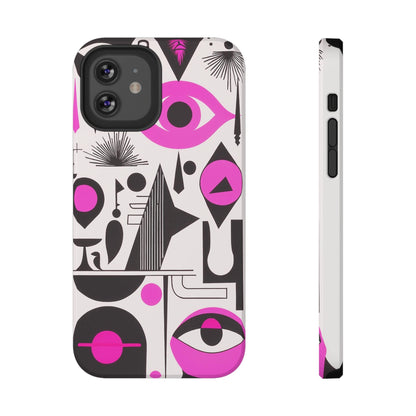 Phone Case iPhone 12 Mini Pink Mystic Marks