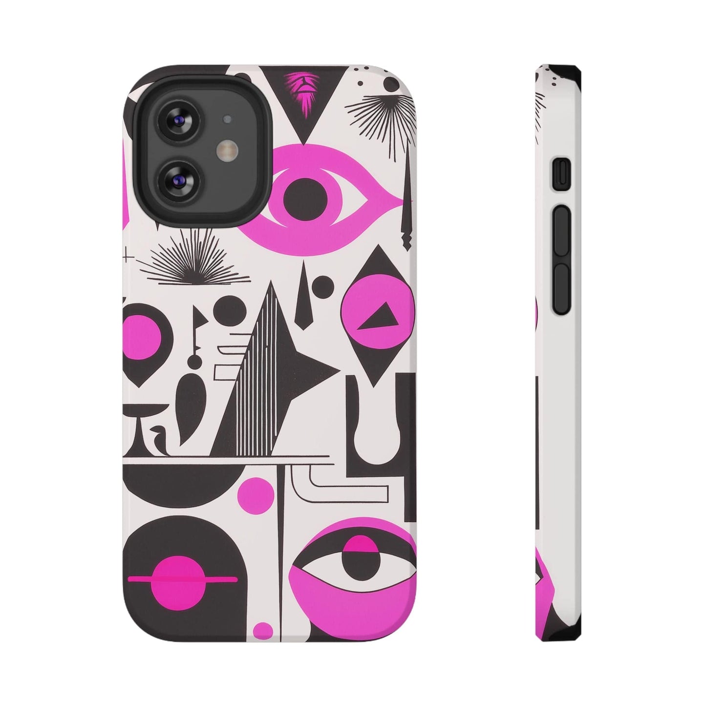 Phone Case iPhone 12 Pro Pink Mystic Marks