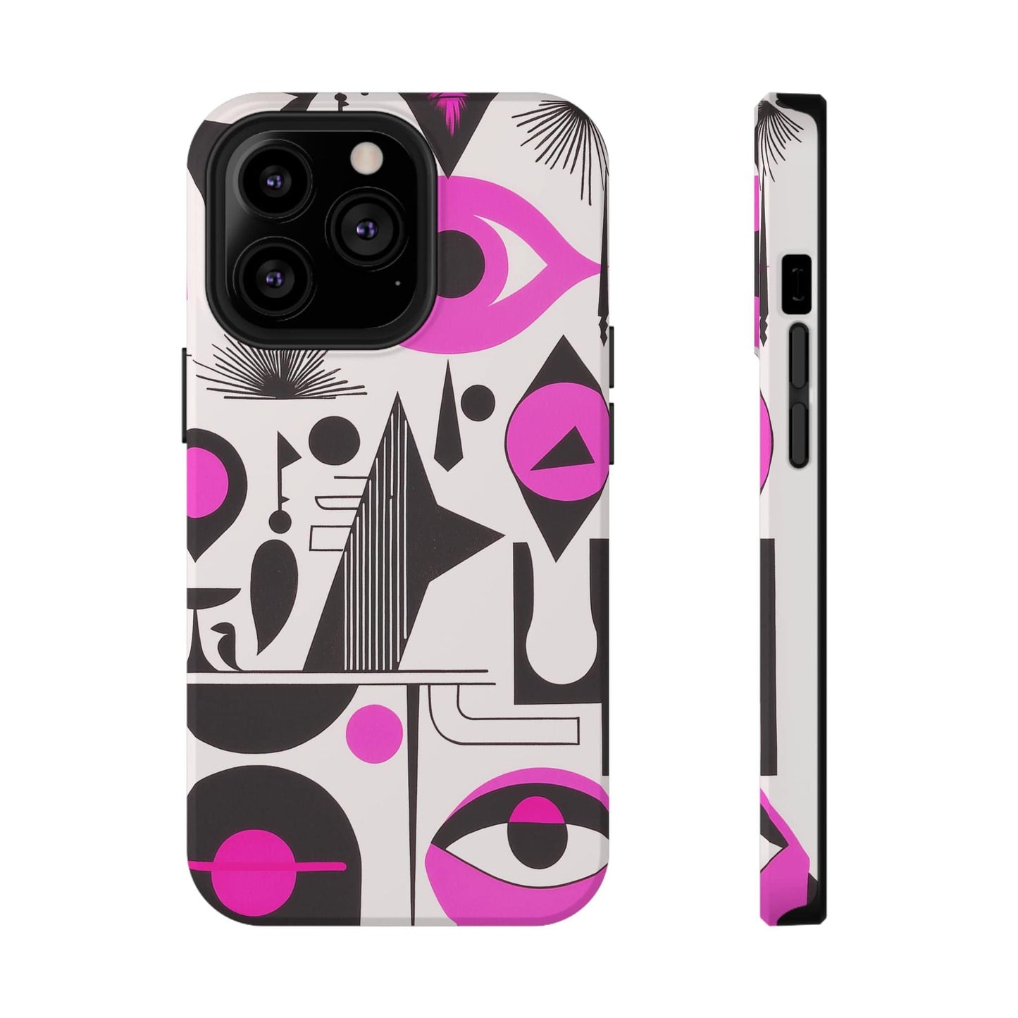 Phone Case iPhone 13 Pro Pink Mystic Marks