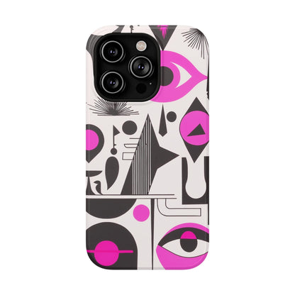 Phone Case iPhone 14 Pro Pink Mystic Marks