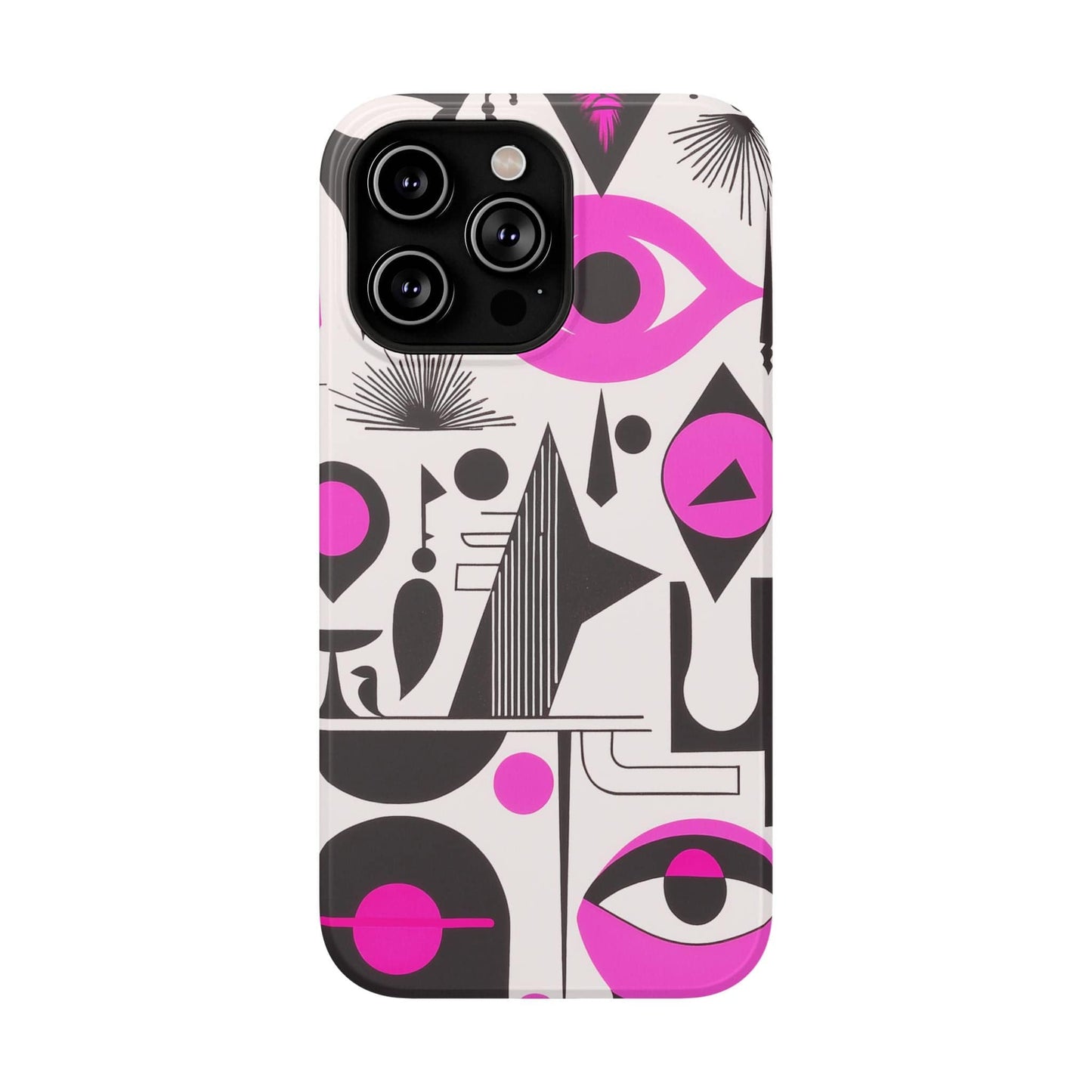 Phone Case iPhone 14 Pro Max Pink Mystic Marks