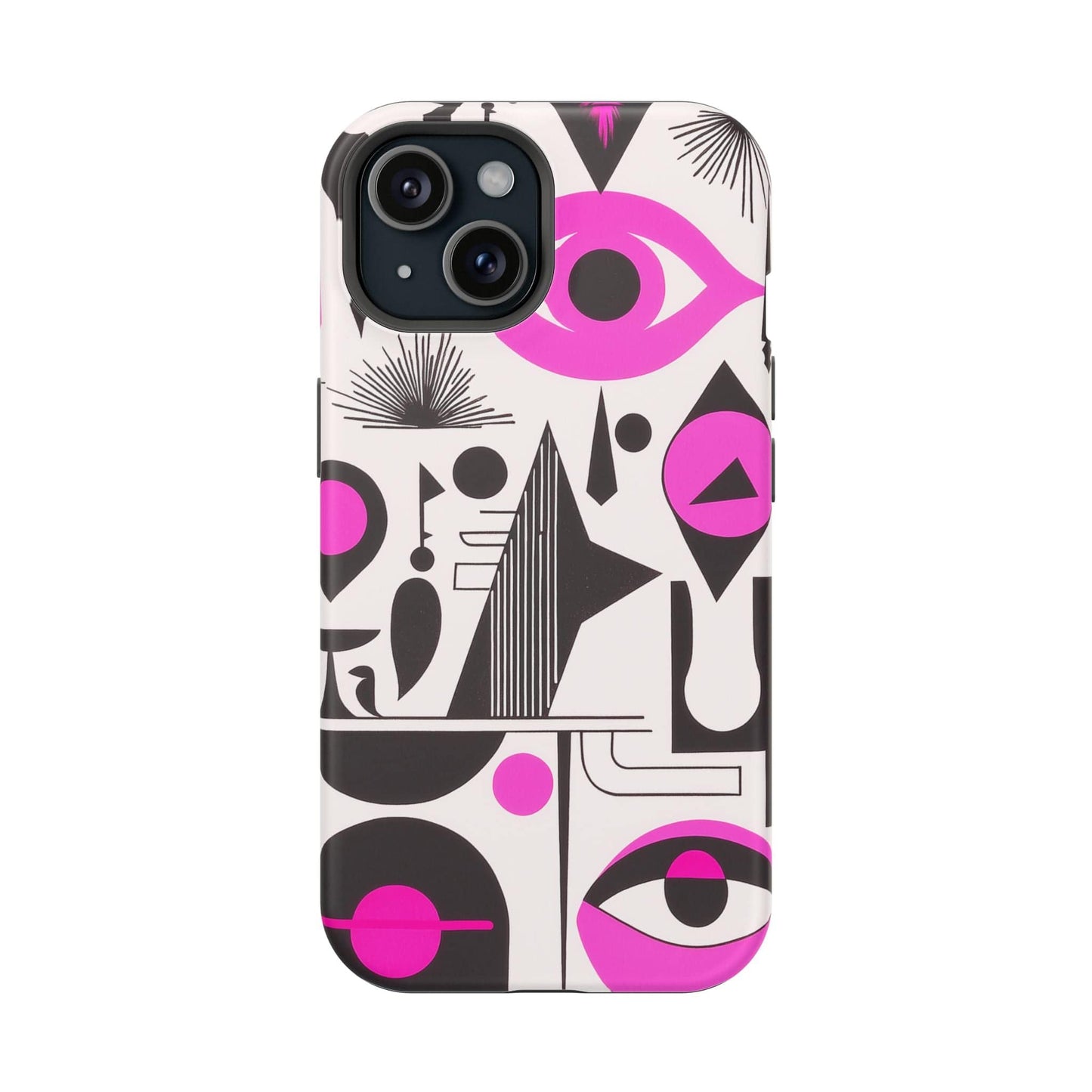 Phone Case iPhone 15 Pink Mystic Marks