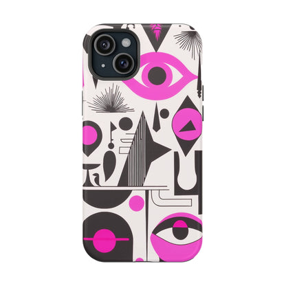 Phone Case iPhone 15 Plus Pink Mystic Marks