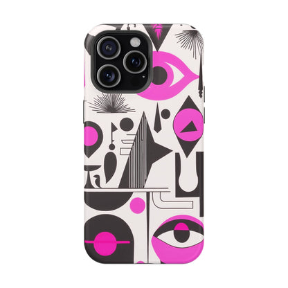 Phone Case iPhone 15 Pro Max Pink Mystic Marks