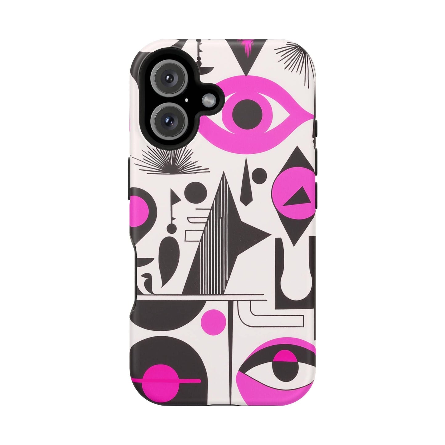 Phone Case iPhone 16 Pink Mystic Marks