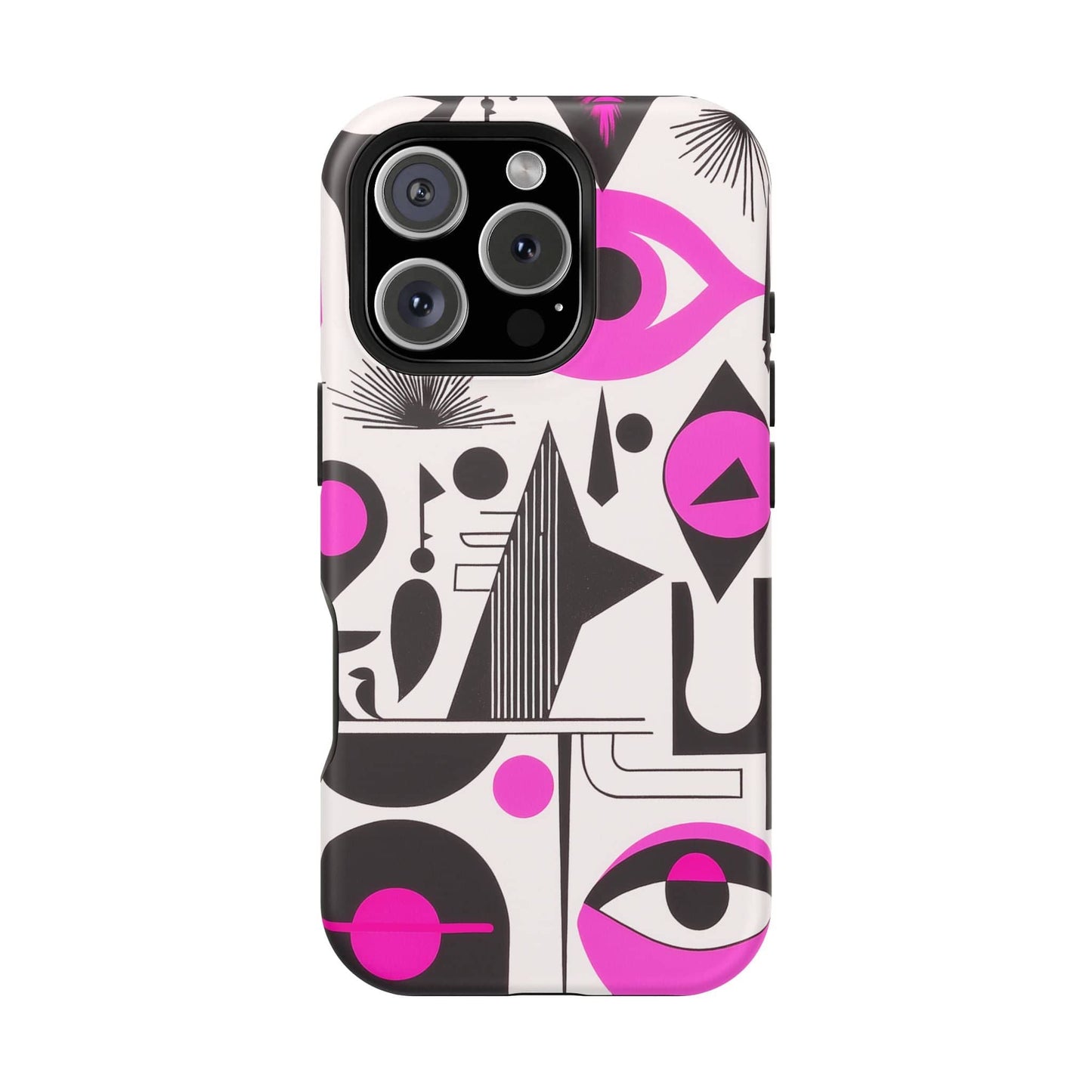 Phone Case iPhone 16 Pro Pink Mystic Marks