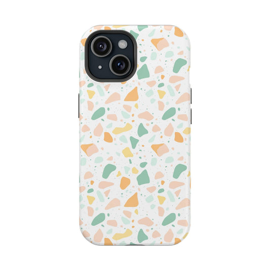 Phone Case iPhone 15 Soft Citrus Terrazzo