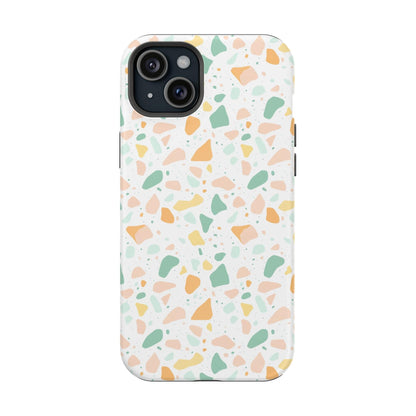 Phone Case iPhone 15 Plus Soft Citrus Terrazzo