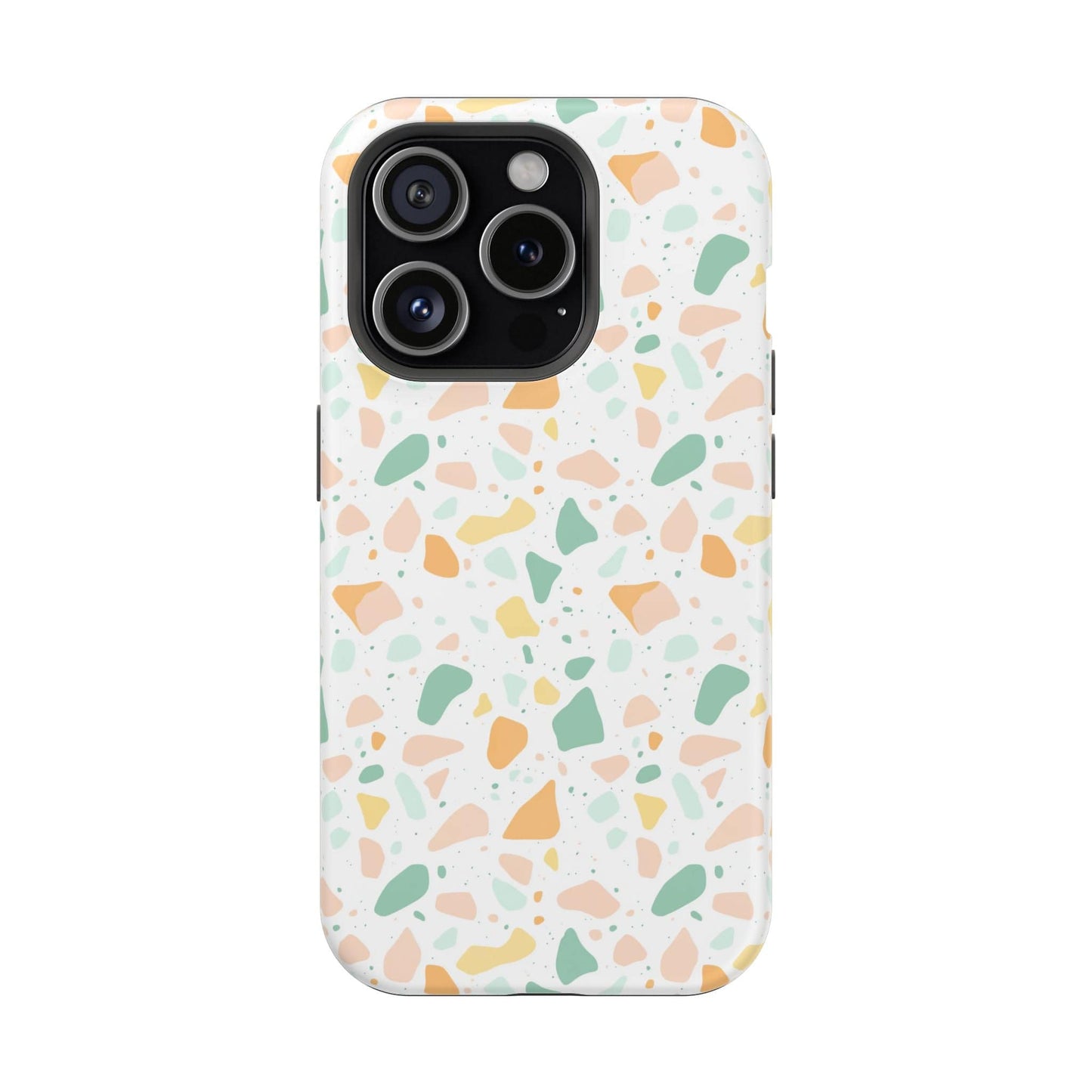 Phone Case iPhone 15 Pro Soft Citrus Terrazzo