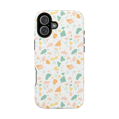 Phone Case iPhone 16 Plus Soft Citrus Terrazzo