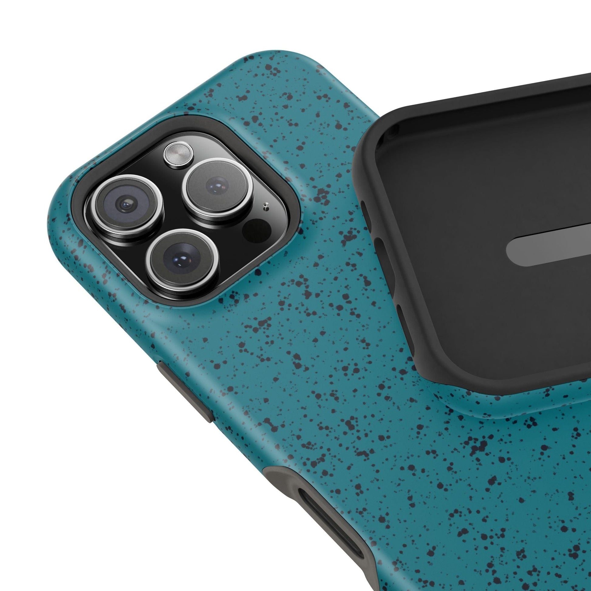 Phone Case Teal Speckle Spatter