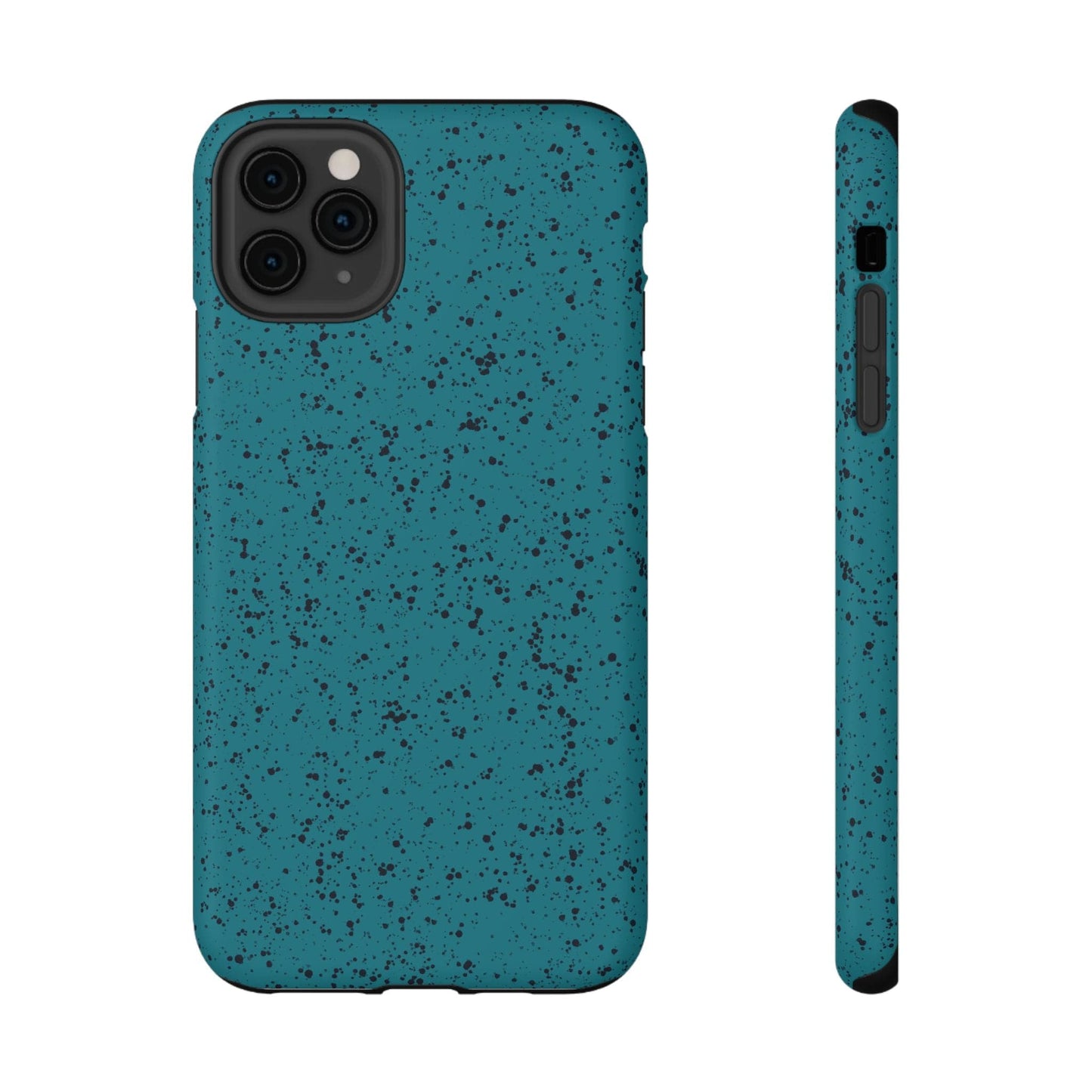 Phone Case iPhone 11 Pro Max Teal Speckle Spatter