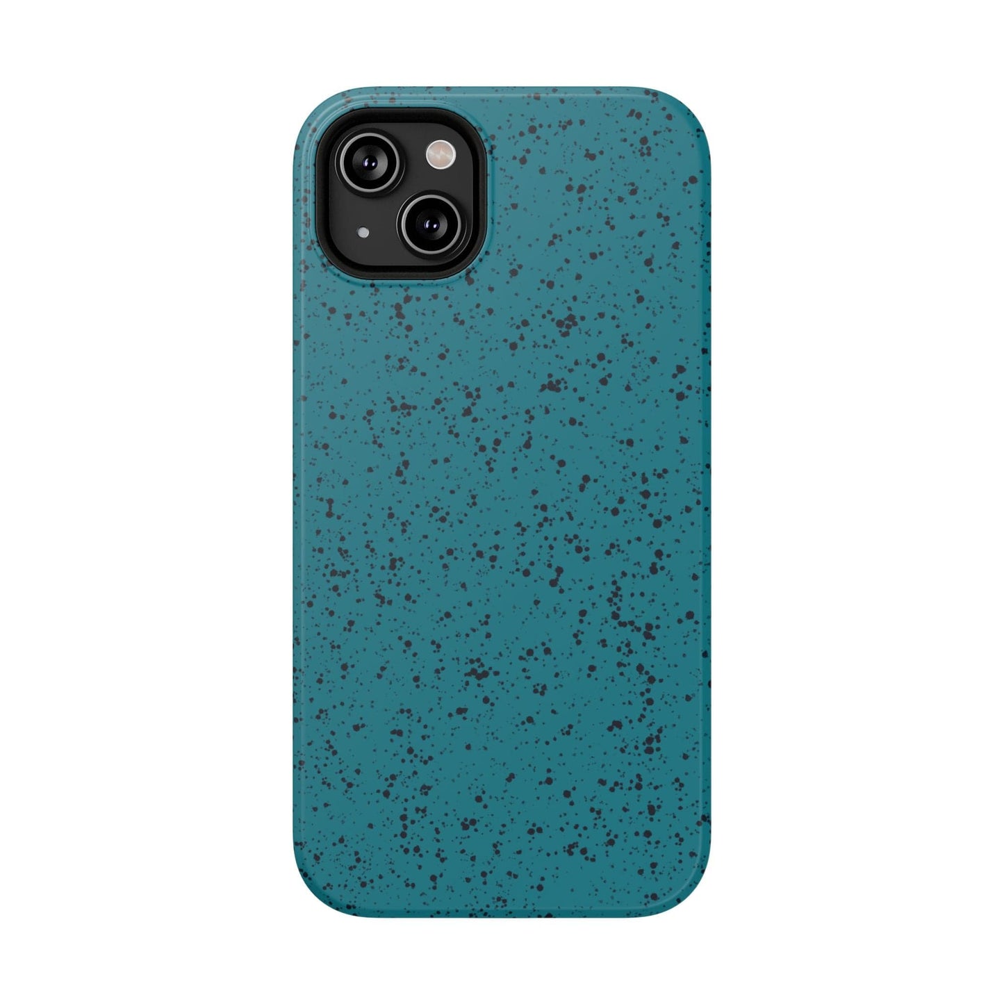 Phone Case iPhone 14 Plus Teal Speckle Spatter