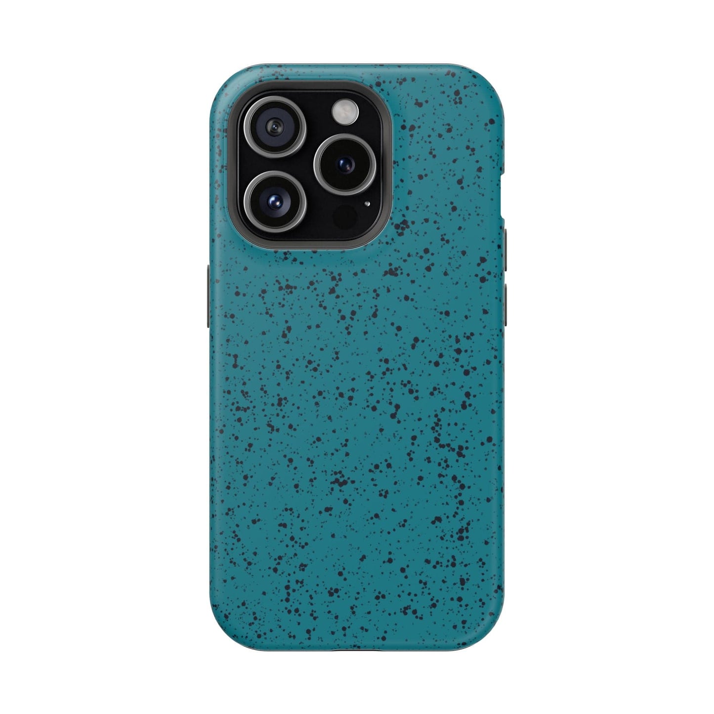 Phone Case iPhone 15 Pro Teal Speckle Spatter